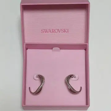 Swarovski 후프 귀걸이 실버