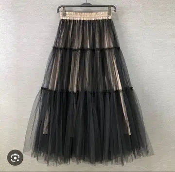 새상품급 Sov. 나일론 튤 캉캉 스커트 36
