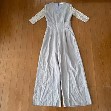 [ 새상품급 ] LACE LADIES 레이스 소매 올인원 그레이 포멀