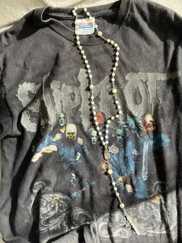 faith tokyo 구매 펄 로자리오 목걸이 화이트