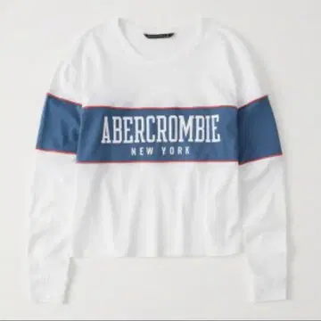 Abercrombie 로고 긴팔 티셔츠