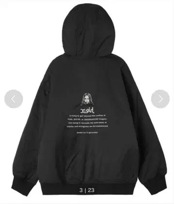 x-girl 블랙 다운 자켓 M