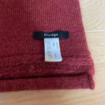 Pledge 울 100% 보르도 머플러