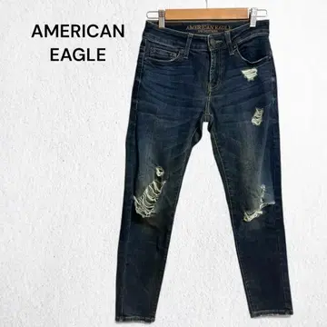 아메리칸 이글 아웃피터스 스키니 데님 청바지 데미지 S 상당