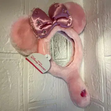 도쿄 디즈니 리조트 핑크 거울 미니 손거울