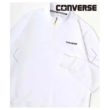 새상품 컨버스 트레이닝복 남성용 하프 지퍼 맨투맨 흡한속건 M