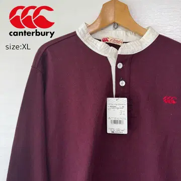 canterbury 와인 레드 피케 셔츠 XL