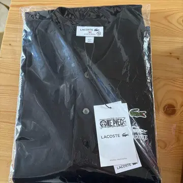LACOSTE 블랙 피케 셔츠 원피스 콜라보