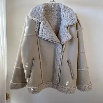 jouetie 무스탕 코트 베이지