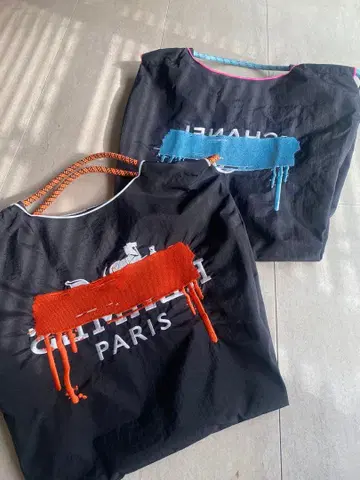 Account! 로고 나일론 에코백 2개 세트