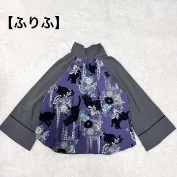 [후리후] 새상품급 밤하늘 고양이 패턴 상의 FREE