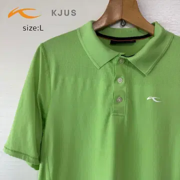 KJUS 라이트 그린 피케 셔츠 L