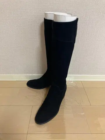 REGAL 블랙 스웨이드 롱 부츠