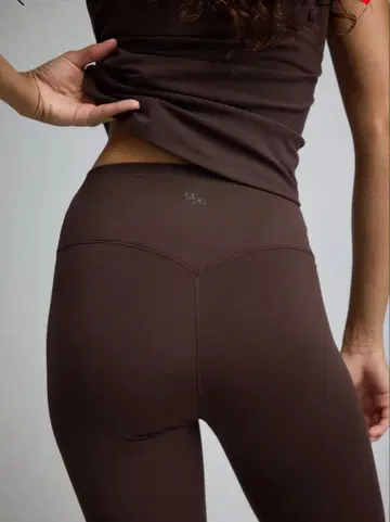 H&M 플리스 스포츠 레깅스 S 사이즈 softmove 웜 브라운