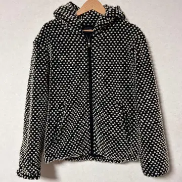 츠모리치사토 퐁퐁 도트 후드티 아우터 2 M 여성용 코트