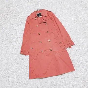 [ INED ] 더블 브레스트 트렌치코트 (7) 벨트 포함 체크 안감