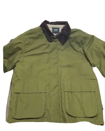 BEAMS HEART 컬러 코듀로이 충전솜 블루종 M