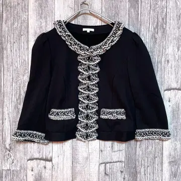 [ 새상품급 ] 투 비 시크 40 M 블랙 가디건 아우터