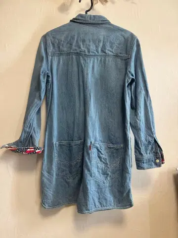 데님 셔츠 원피스 긴팔