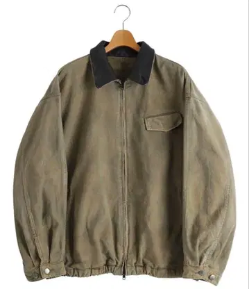 SULFUR DYED WHIP CORD VINTAGE ZIP JACKET