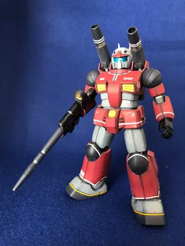 건담 프라모델 HGUC 건캐논 리얼 타입풍 전체 도색 완성품 1/144