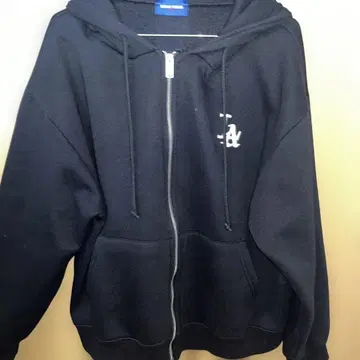 지퍼 후드티 LA 자수
