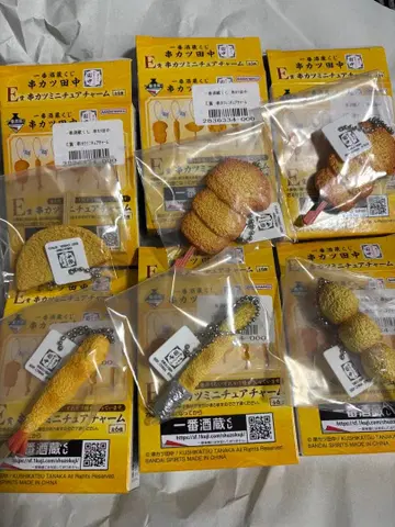 E상 꼬치튀김 미니어처 참 6개 1개 중복 꼬치튀김 다나카 제일복권