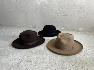 햇 모자 MIDDLE BRIM FLAT HAT