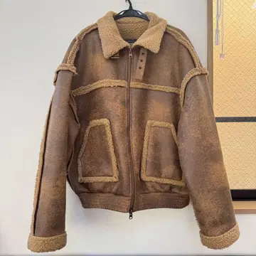 [ 미사용 새상품 ] SAII 한국 브랜드 무스탕 코트 보아 자켓