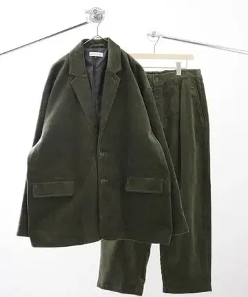 W721 FREAK'S STORE 코듀로이 셋업 모스그린