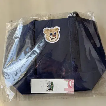 미사용 새상품 LOVERARY BY FEILER 테디 토트백 네이비