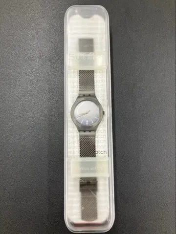 Swatch 실버 메쉬 손목시계 ywm403m 박스 포함
