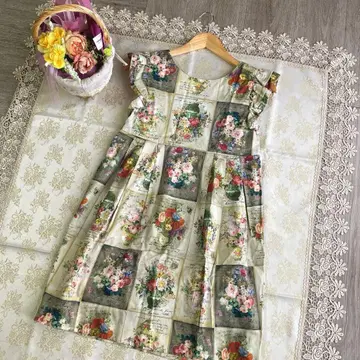 Lois CRAYON 엽서 패턴 원피스 일본제