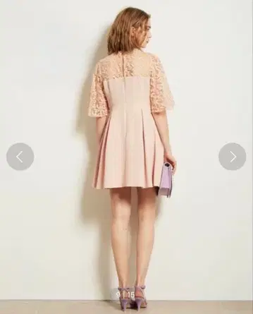 원피스 레이스 레이스 절개 드레스 블랙