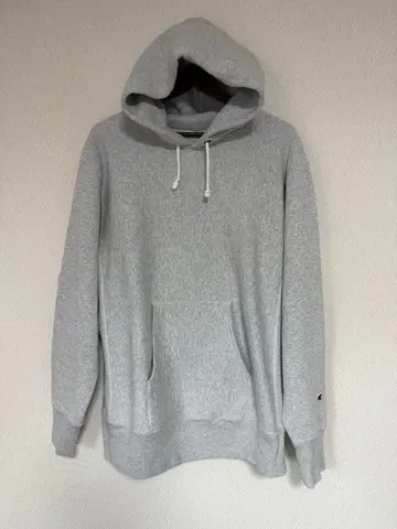 새상품급 파랑 택 챔피온 리버스 위브 후드티 무지 XXL 그레이