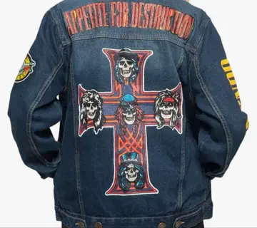 Guns N' Roses 데님 자켓 택 포함