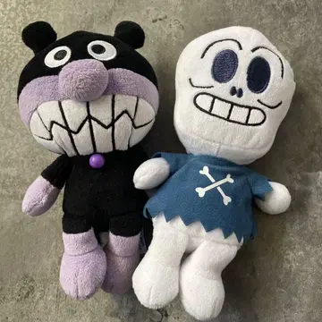 호빵맨 캐릭터 봉제 인형 2체 세트