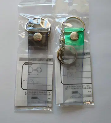 타워 레코드 은색 테이프 키링 BLACK GREEN 2개 세트