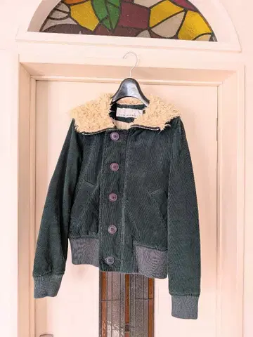 sunaokuwahara 다크 그린 후드 블루종