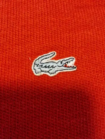 LACOSTE 빨간색 니트 스웨터 빈티지 프랑스제 라코스테 흰색 악어
