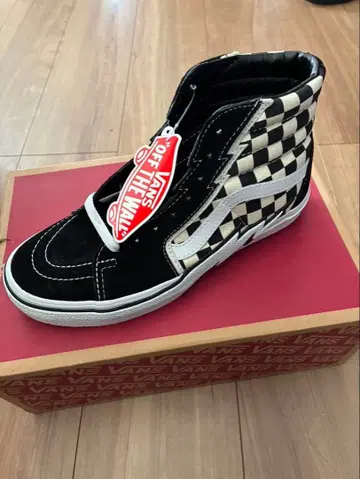 Vans Sk8-Hi 블랙/체커 하이컷