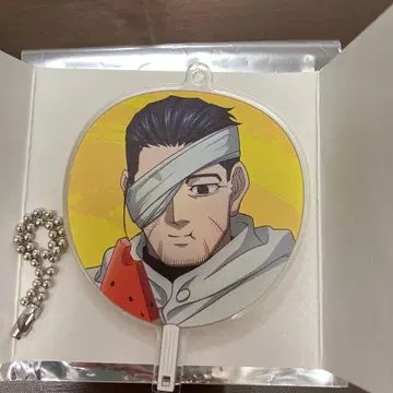 골든 카무이 부채형 아크릴 키링 오가타 햐쿠노스케