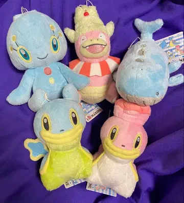 포켓몬 I LOVE MARINE 봉제 인형 5종 세트