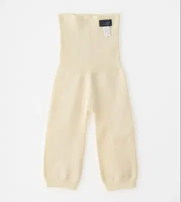 미사용 새상품 쿠라시키누 하라판 실크&울 하이웨스트 크림색