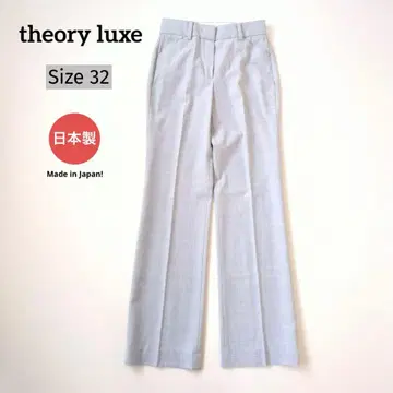 theory luxe 슬랙스 스트레이트 팬츠 그레이 32 일본제 새상품급