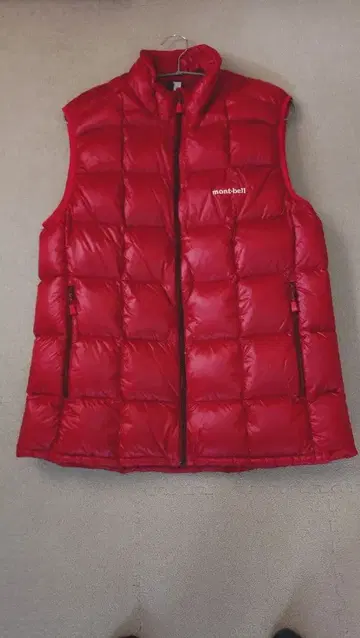 몽벨 스페리오 다운 베스트 남성용 L 선라이즈 레드 새상품급