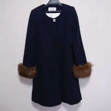 ROYAL PARTY 네이비 롱 코트