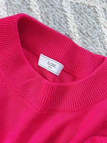 SLOBE IENA 핑크 긴팔 니트 스웨터