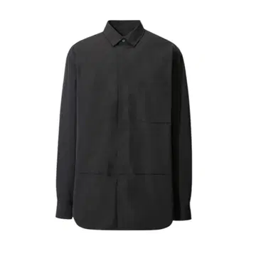 [새상품] 유니클로 +J 수피마 코튼 오버사이즈 셔츠 M 블랙 질 샌더