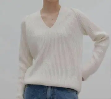 Na.e EVER SERIES V넥 립 니트